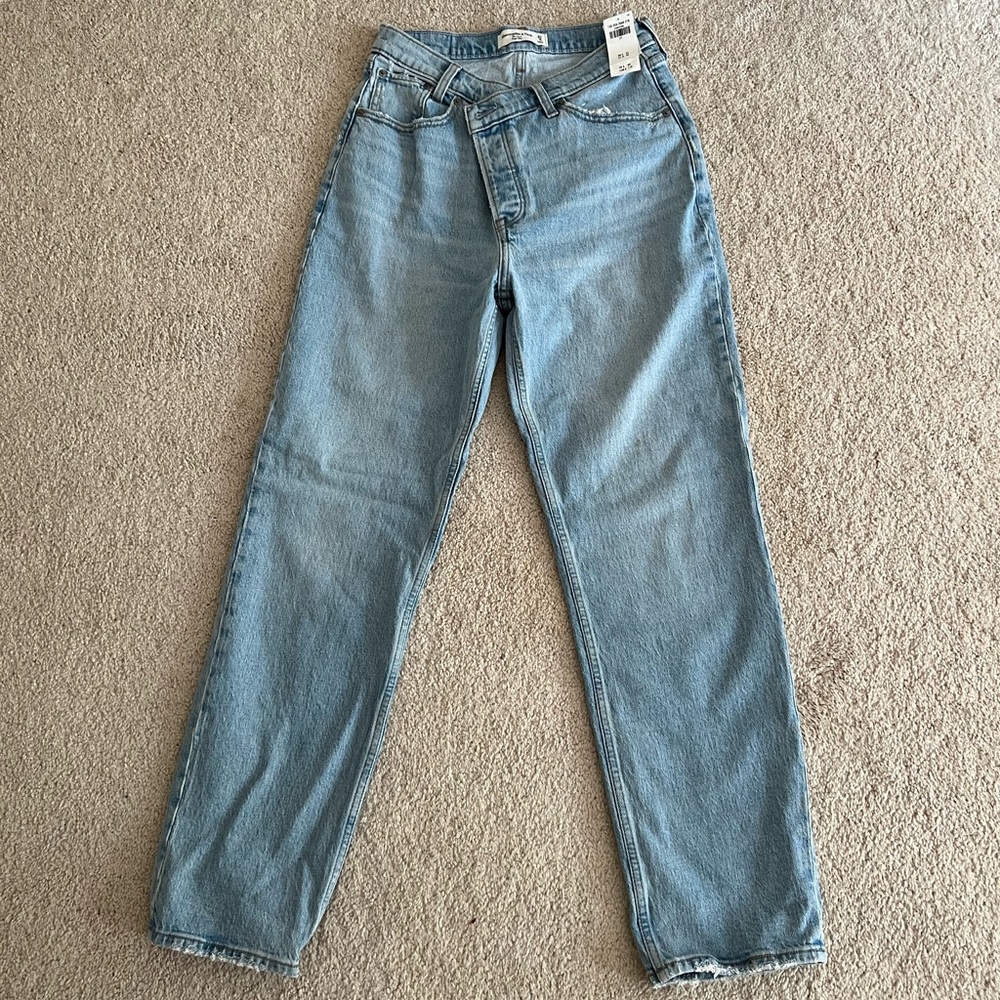 Abercrombie & Fitch Classic Blue Button-Fly Jeans
